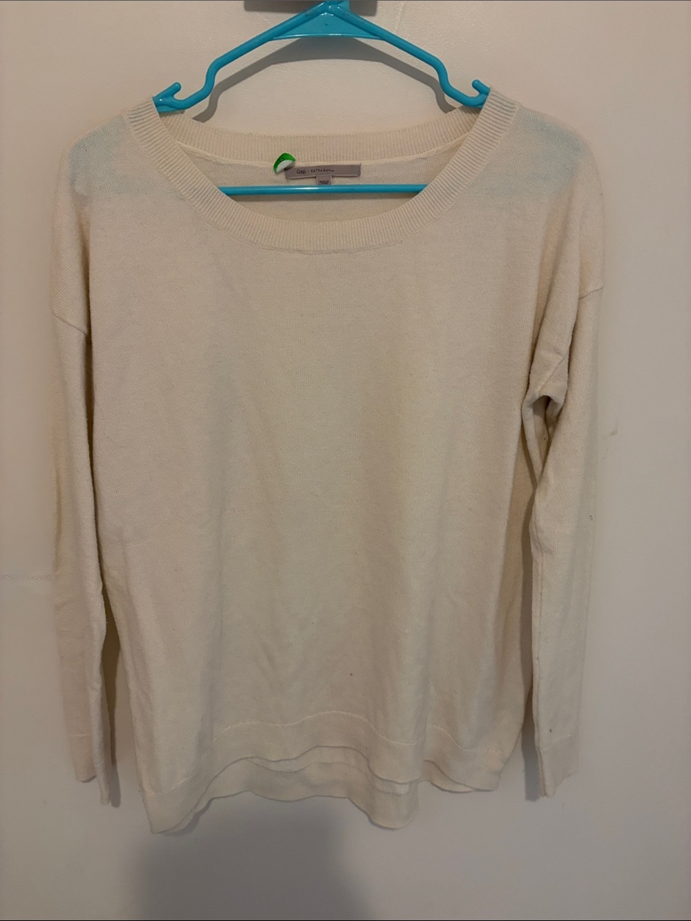 GAP Women's Cream Long-Sleeve Knit Pullover